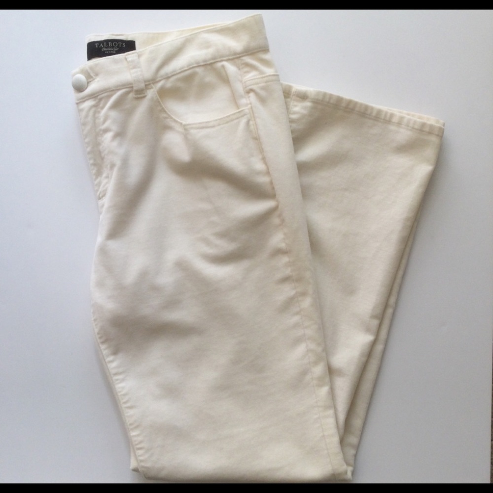 Talbots Signature Bootcut Ivory Jean Petite Size 8P
